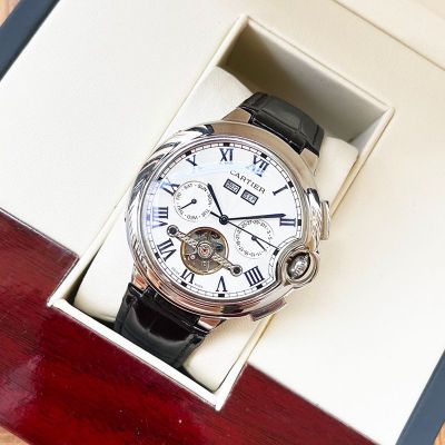 Cartier Automatic Movement 44*12MM 316L Steel Men's Business Elegance Fashion Watch